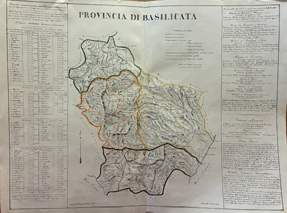 Marzolla Benedetto (1801-1858) Provincia di Basilicata  1836 Napoli 